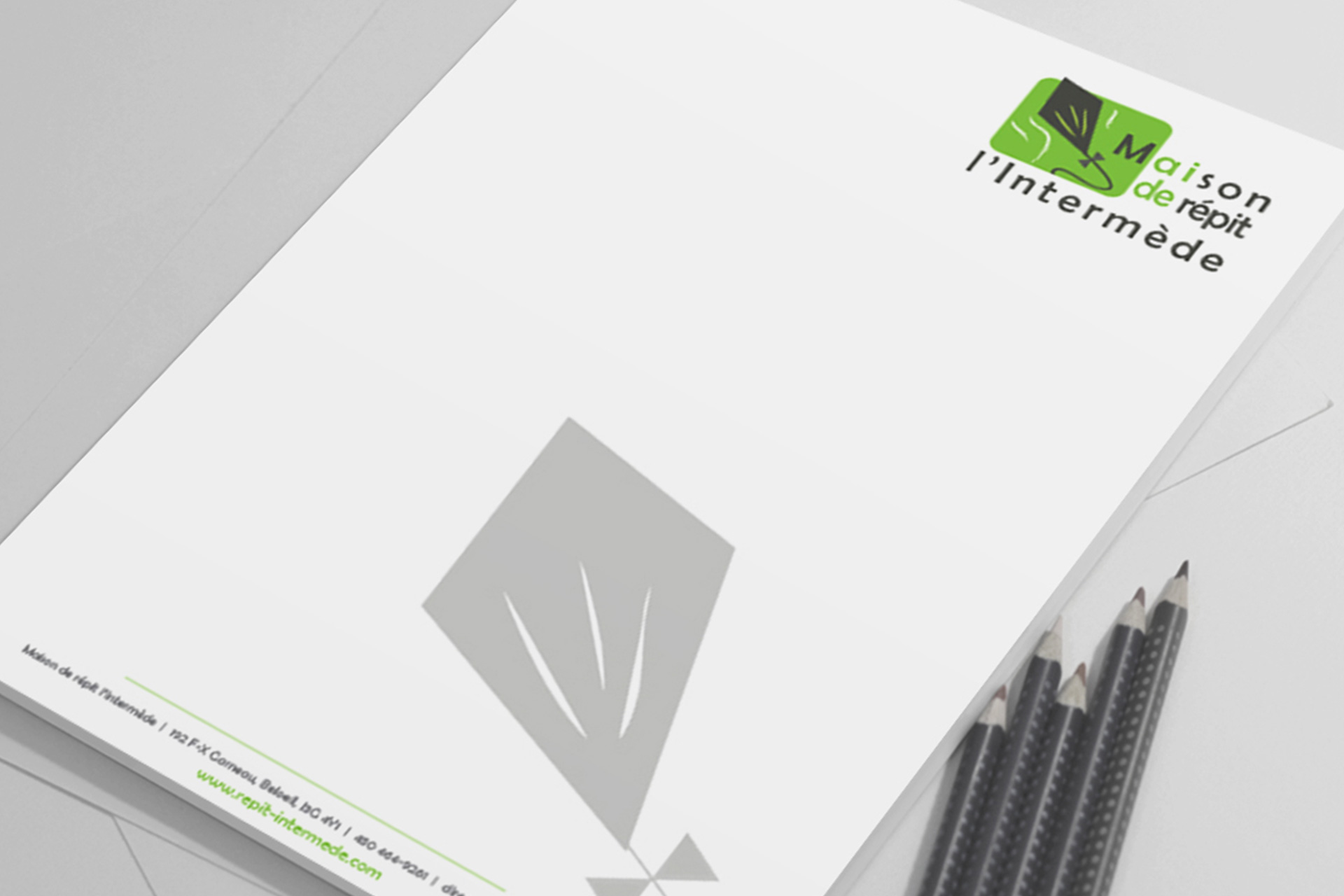 Maison de répit l'Intermède - Entête de lettre