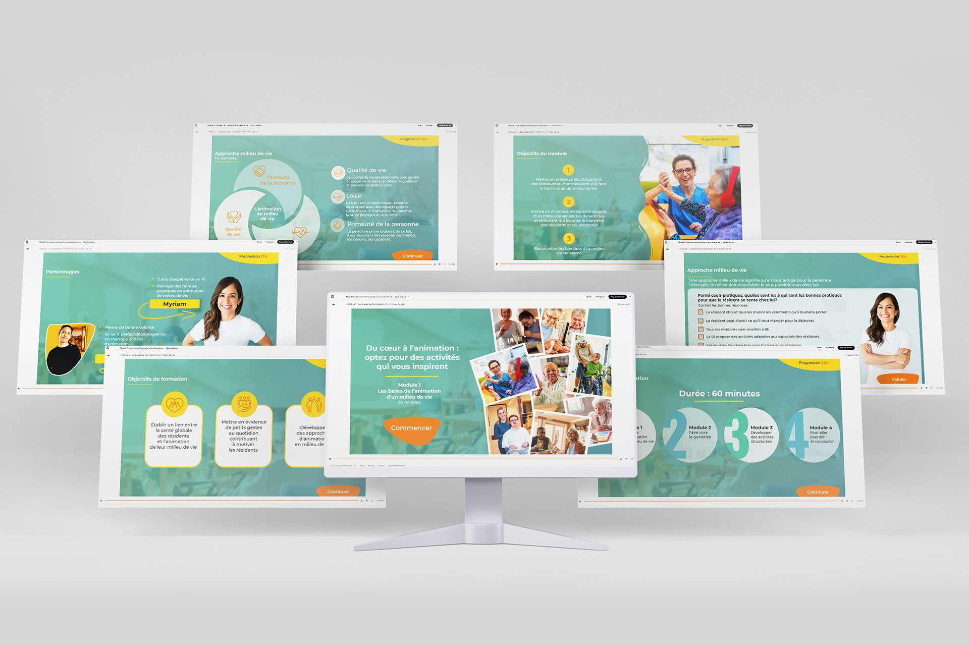 Modules interactifs produits sur Storyline 360