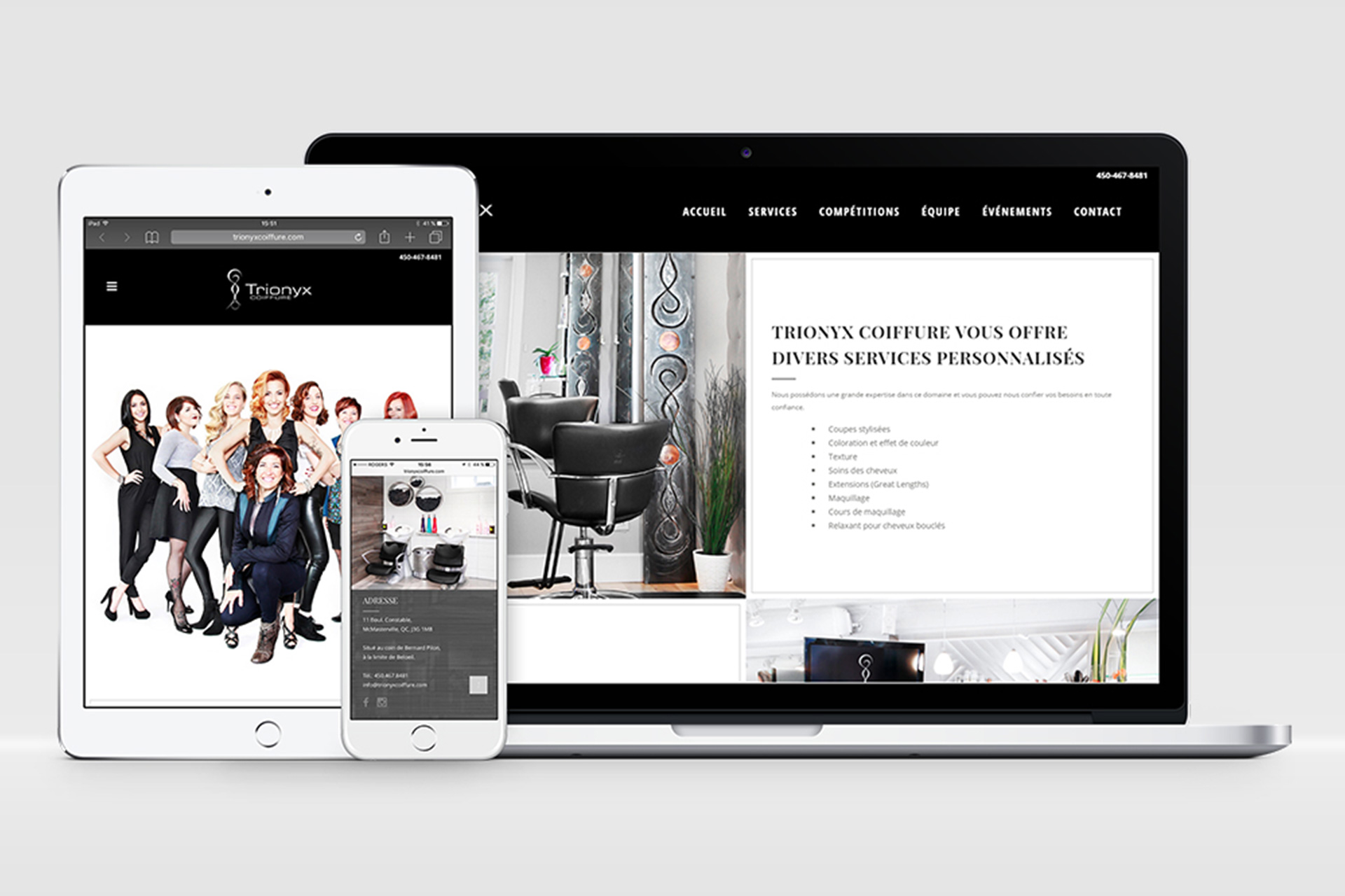 Trionyx coiffure - Responsive